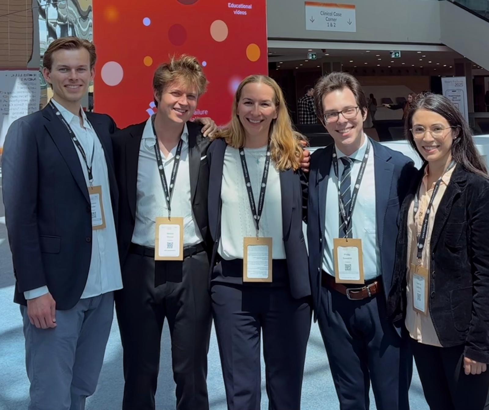 Prof. Heidecker's team presenting at ESC Heart Failure Congress in Serbia